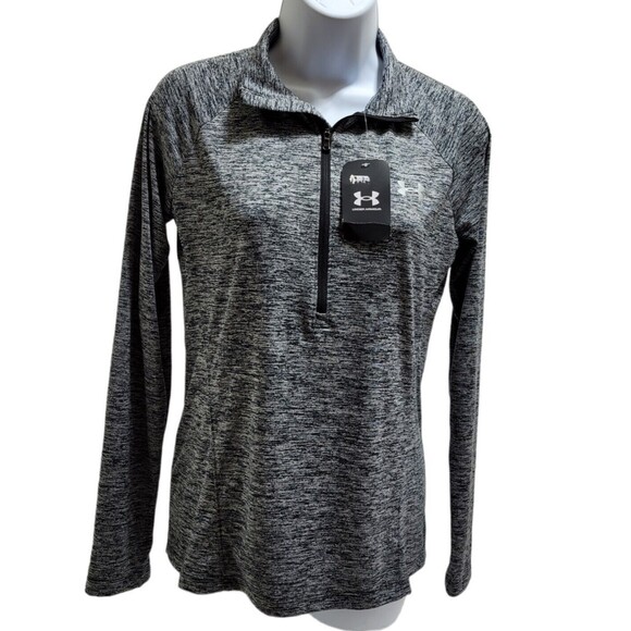 Under Armour Half Zip Pullover Shirt Size Womens Small, Loose - Gray - Picture 1 of 4